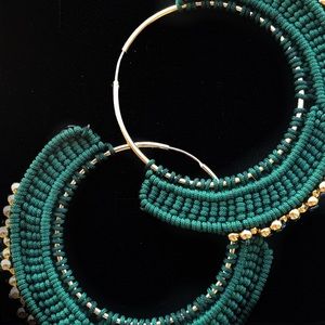 Hand made earrings. Colombian style